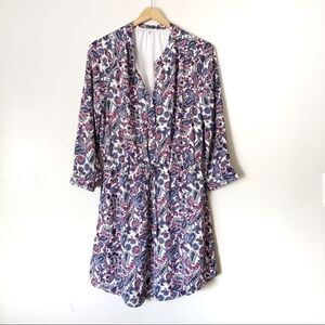 Daniel Rainn Paisley full button front Shirt Dress